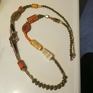 Long statement necklace